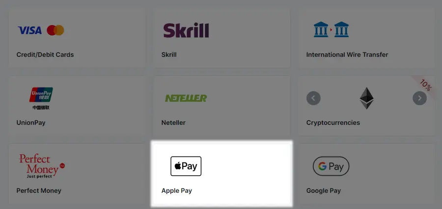 apple pay 入金