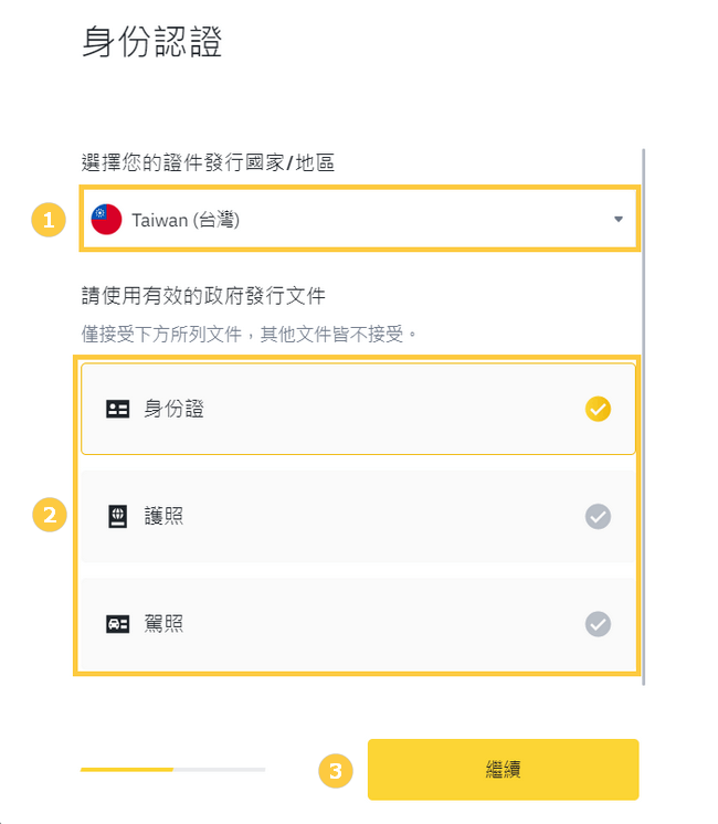 幣安KYC身分驗證流程-2