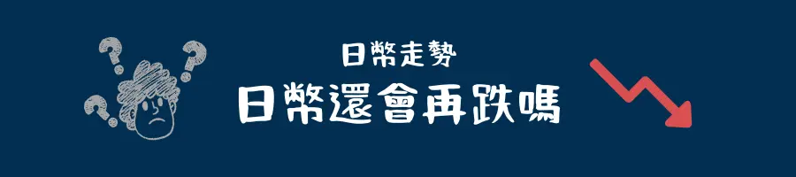 日幣走勢│日幣還會再跌嗎？
